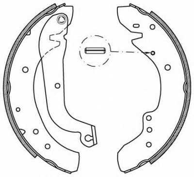 OPEN PARTS bsa220100 -  Комплект тормозных колодок